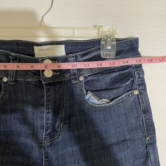 Women's Flare Jeans Banjara Boot Leg Boho Jeans Size 27 Raw Hem Festival - Picture 6 of 6